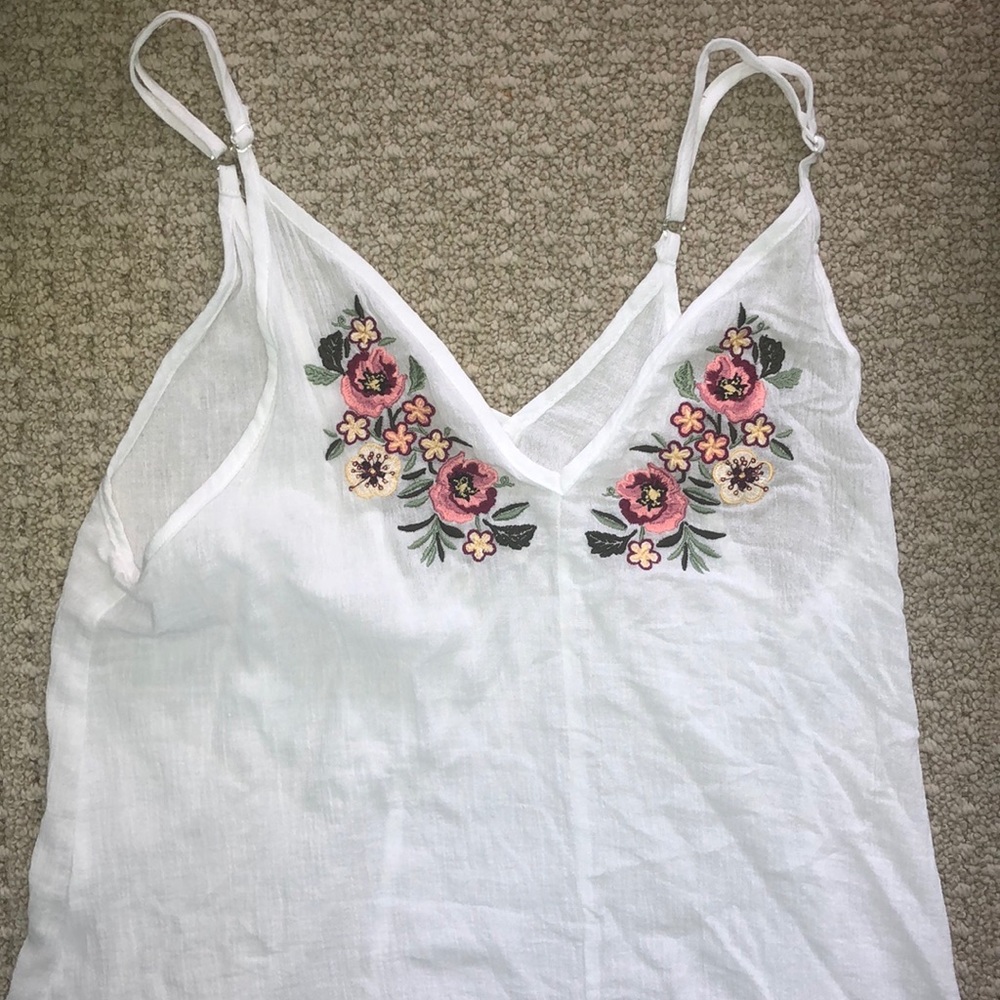 White Beach Coverup Dress Girls Medium